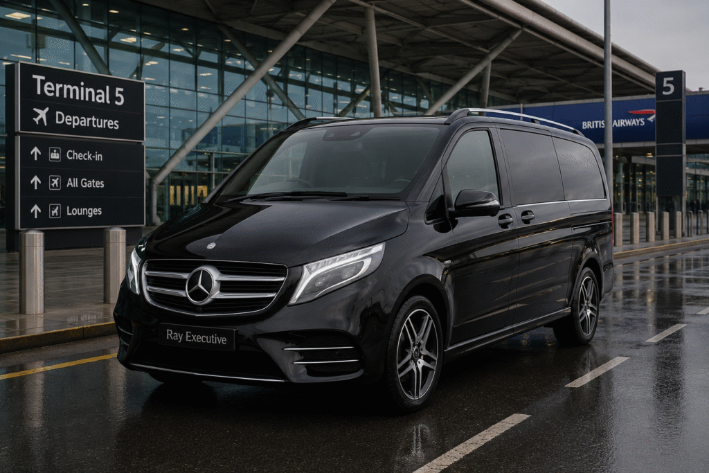 Mercedes V-Class Executive Chauffeur Hire | Group Travel UK | Ray Executive Cars